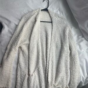 Cupio Cream Textured Women's Cardigan